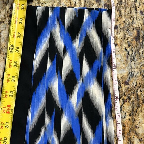 Cache Drawstring Waist Straight Leg Mid Rise Printed Pants Size 8 - Picture 8 of 9